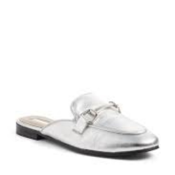 TOPSHOP Kylie Slip on Loafer Silver 7.5HP - Picture 4 of 7